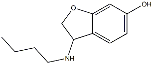 3-(butylamino)-2,3-dihydro-1-benzofuran-6-ol Struktur