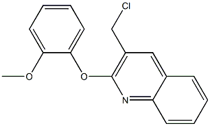 3-(chloromethyl)-2-(2-methoxyphenoxy)quinoline Struktur