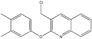 3-(chloromethyl)-2-(3,4-dimethylphenoxy)quinoline Struktur