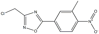 3-(chloromethyl)-5-(3-methyl-4-nitrophenyl)-1,2,4-oxadiazole Struktur