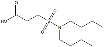 3-(dibutylsulfamoyl)propanoic acid Struktur