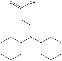 3-(dicyclohexylamino)propanoic acid Struktur