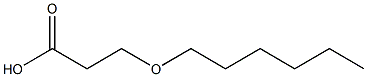 3-(hexyloxy)propanoic acid Struktur