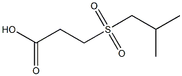 3-(isobutylsulfonyl)propanoic acid Struktur