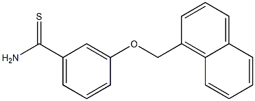 3-(naphthalen-1-ylmethoxy)benzene-1-carbothioamide Struktur