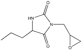 3-(oxiran-2-ylmethyl)-5-propylimidazolidine-2,4-dione Struktur