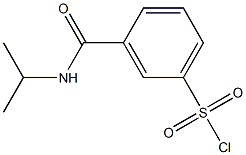 3-(propan-2-ylcarbamoyl)benzene-1-sulfonyl chloride Struktur