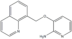 3-(quinolin-8-ylmethoxy)pyridin-2-amine Struktur