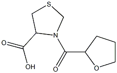 3-(tetrahydrofuran-2-ylcarbonyl)-1,3-thiazolidine-4-carboxylic acid Struktur