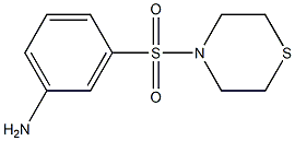 3-(thiomorpholine-4-sulfonyl)aniline Struktur