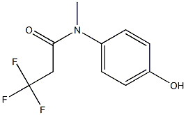 3,3,3-trifluoro-N-(4-hydroxyphenyl)-N-methylpropanamide Struktur