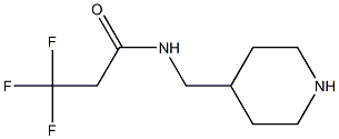 3,3,3-trifluoro-N-(piperidin-4-ylmethyl)propanamide Struktur