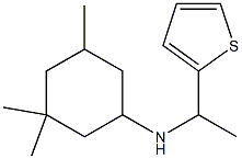 3,3,5-trimethyl-N-[1-(thiophen-2-yl)ethyl]cyclohexan-1-amine Struktur