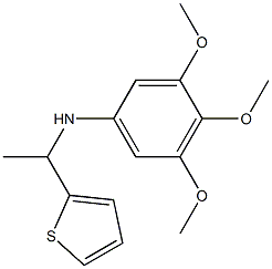 3,4,5-trimethoxy-N-[1-(thiophen-2-yl)ethyl]aniline Struktur