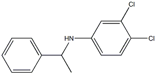 3,4-dichloro-N-(1-phenylethyl)aniline Struktur