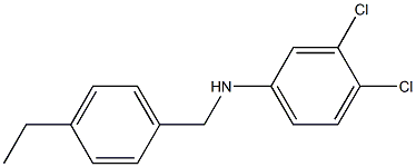 3,4-dichloro-N-[(4-ethylphenyl)methyl]aniline Struktur