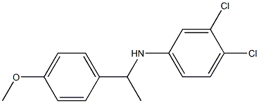 3,4-dichloro-N-[1-(4-methoxyphenyl)ethyl]aniline Struktur