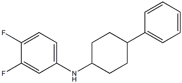 3,4-difluoro-N-(4-phenylcyclohexyl)aniline Struktur