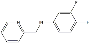 3,4-difluoro-N-(pyridin-2-ylmethyl)aniline Struktur