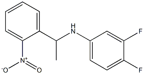 3,4-difluoro-N-[1-(2-nitrophenyl)ethyl]aniline Struktur