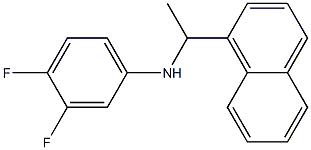 3,4-difluoro-N-[1-(naphthalen-1-yl)ethyl]aniline Struktur