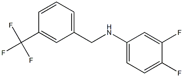 3,4-difluoro-N-{[3-(trifluoromethyl)phenyl]methyl}aniline Struktur