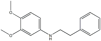 3,4-dimethoxy-N-(2-phenylethyl)aniline Struktur