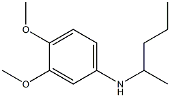 3,4-dimethoxy-N-(pentan-2-yl)aniline Struktur