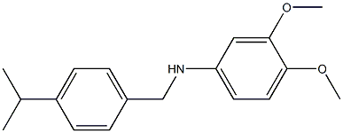 3,4-dimethoxy-N-{[4-(propan-2-yl)phenyl]methyl}aniline Struktur