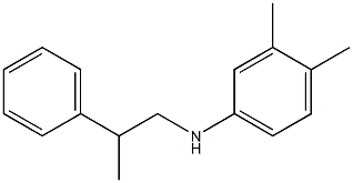 3,4-dimethyl-N-(2-phenylpropyl)aniline Struktur