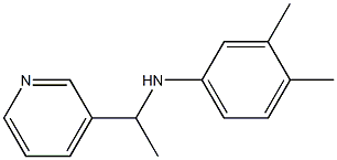 3,4-dimethyl-N-[1-(pyridin-3-yl)ethyl]aniline Struktur