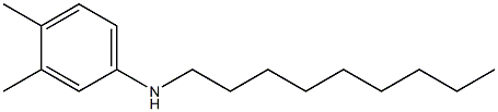 3,4-dimethyl-N-nonylaniline Struktur