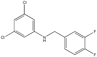 3,5-dichloro-N-[(3,4-difluorophenyl)methyl]aniline Struktur