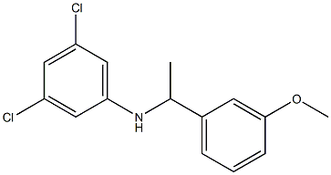 3,5-dichloro-N-[1-(3-methoxyphenyl)ethyl]aniline Struktur