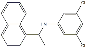 3,5-dichloro-N-[1-(naphthalen-1-yl)ethyl]aniline Struktur