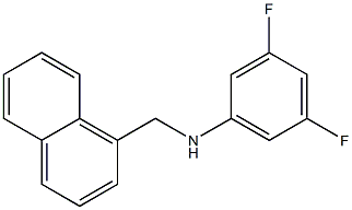 3,5-difluoro-N-(naphthalen-1-ylmethyl)aniline Struktur