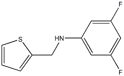 3,5-difluoro-N-(thiophen-2-ylmethyl)aniline Struktur