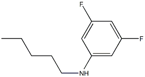 3,5-difluoro-N-pentylaniline Struktur