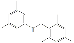 3,5-dimethyl-N-[1-(2,4,6-trimethylphenyl)ethyl]aniline Struktur