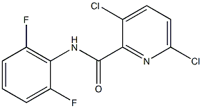 3,6-dichloro-N-(2,6-difluorophenyl)pyridine-2-carboxamide Struktur