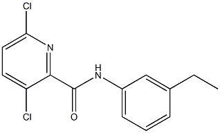 3,6-dichloro-N-(3-ethylphenyl)pyridine-2-carboxamide Struktur