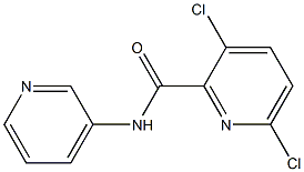 3,6-dichloro-N-(pyridin-3-yl)pyridine-2-carboxamide Struktur