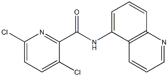 3,6-dichloro-N-(quinolin-5-yl)pyridine-2-carboxamide Struktur