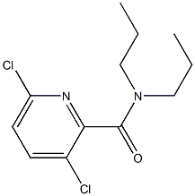 3,6-dichloro-N,N-dipropylpyridine-2-carboxamide Struktur