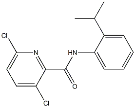 3,6-dichloro-N-[2-(propan-2-yl)phenyl]pyridine-2-carboxamide Struktur