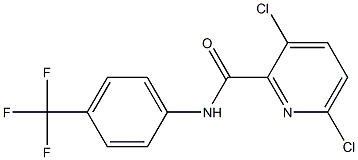 3,6-dichloro-N-[4-(trifluoromethyl)phenyl]pyridine-2-carboxamide Struktur