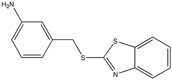 3-[(1,3-benzothiazol-2-ylsulfanyl)methyl]aniline Struktur