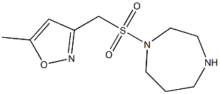 3-[(1,4-diazepane-1-sulfonyl)methyl]-5-methyl-1,2-oxazole Struktur