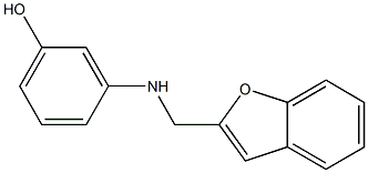 3-[(1-benzofuran-2-ylmethyl)amino]phenol Struktur