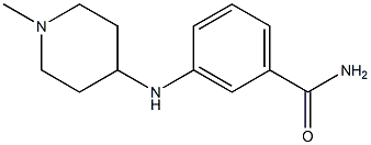 3-[(1-methylpiperidin-4-yl)amino]benzamide Struktur